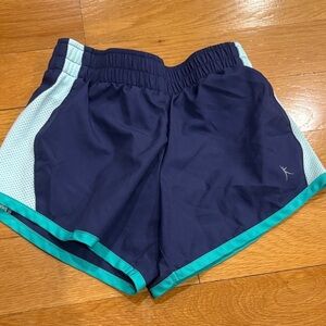 Danskin Women's Dark Blue and Light Blue Athletic Shorts